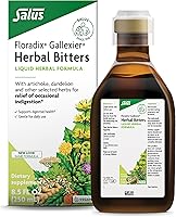 Vista 1 de Floradix Gallexier Herbal Bitters - Digestive Support Supplement with Artichoke, Dandelion, Turmeric, Ginger & More - Liquid Formula - Easily