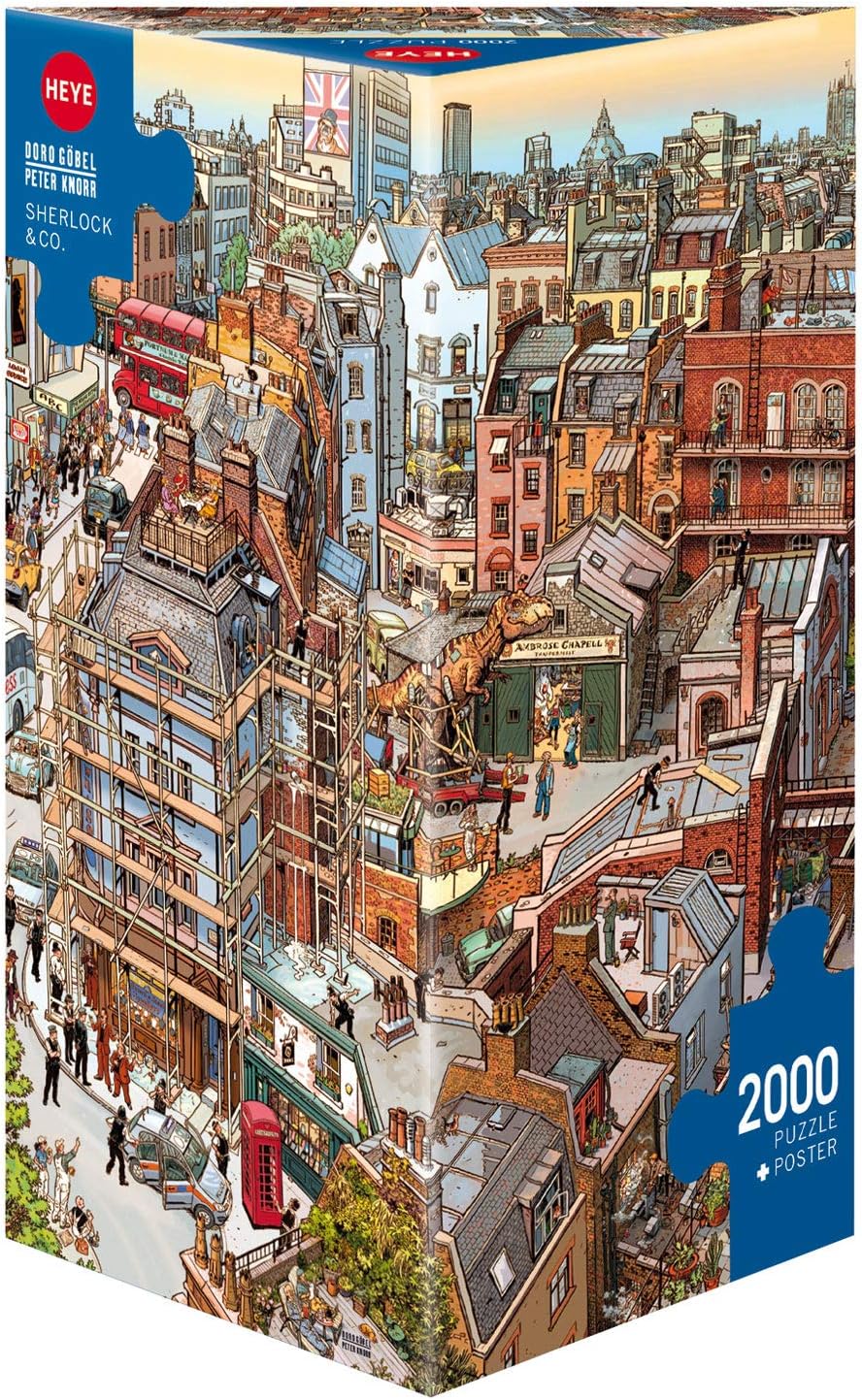 Heye "NEW FOR 2016 Sherlock and Co/Gobel/Knorr Triangular Puzzles (2000-Piece, Multi-Colour)