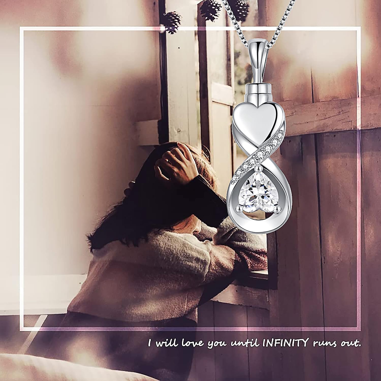 Sterling Silver Urn Neckalce for Ashes for Women: Cremation Jewelry for Women - Ashes Keepsake Pendant Memorial Jewelry Gifts for A Loss of Loved Ones - Image 2