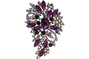 Women's Elegant Austrian Crystal Vintage Brooch