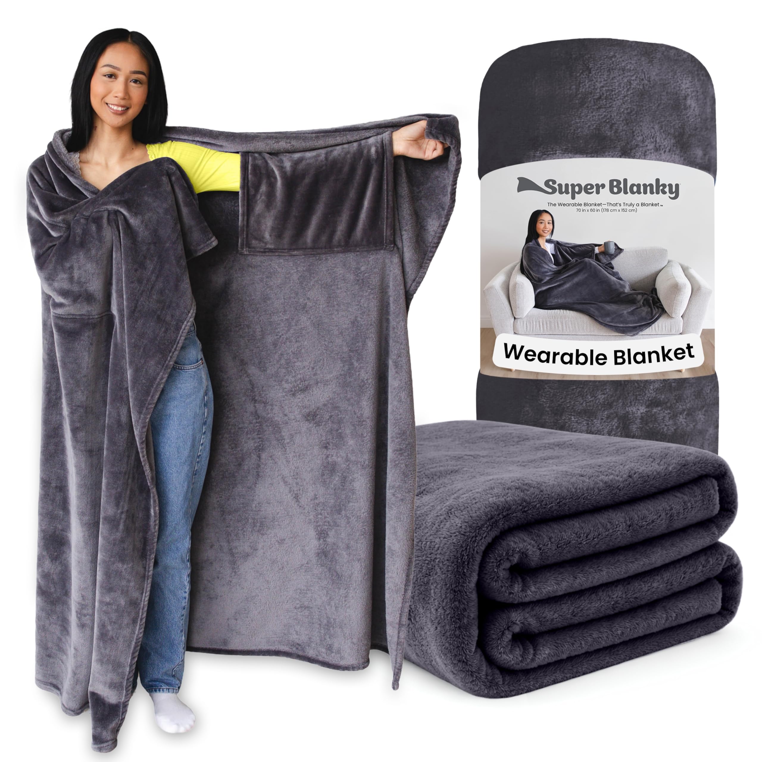 Wearable Blankets for Women, Adult Wearable Blanket Men, Valentine's Day Gifts for Her, Wife Birthday Gift Ideas