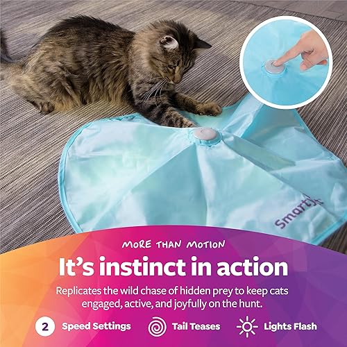 SmartyKat Electronic Motion/Moving Toys for Cats & — texture and fabric close-up