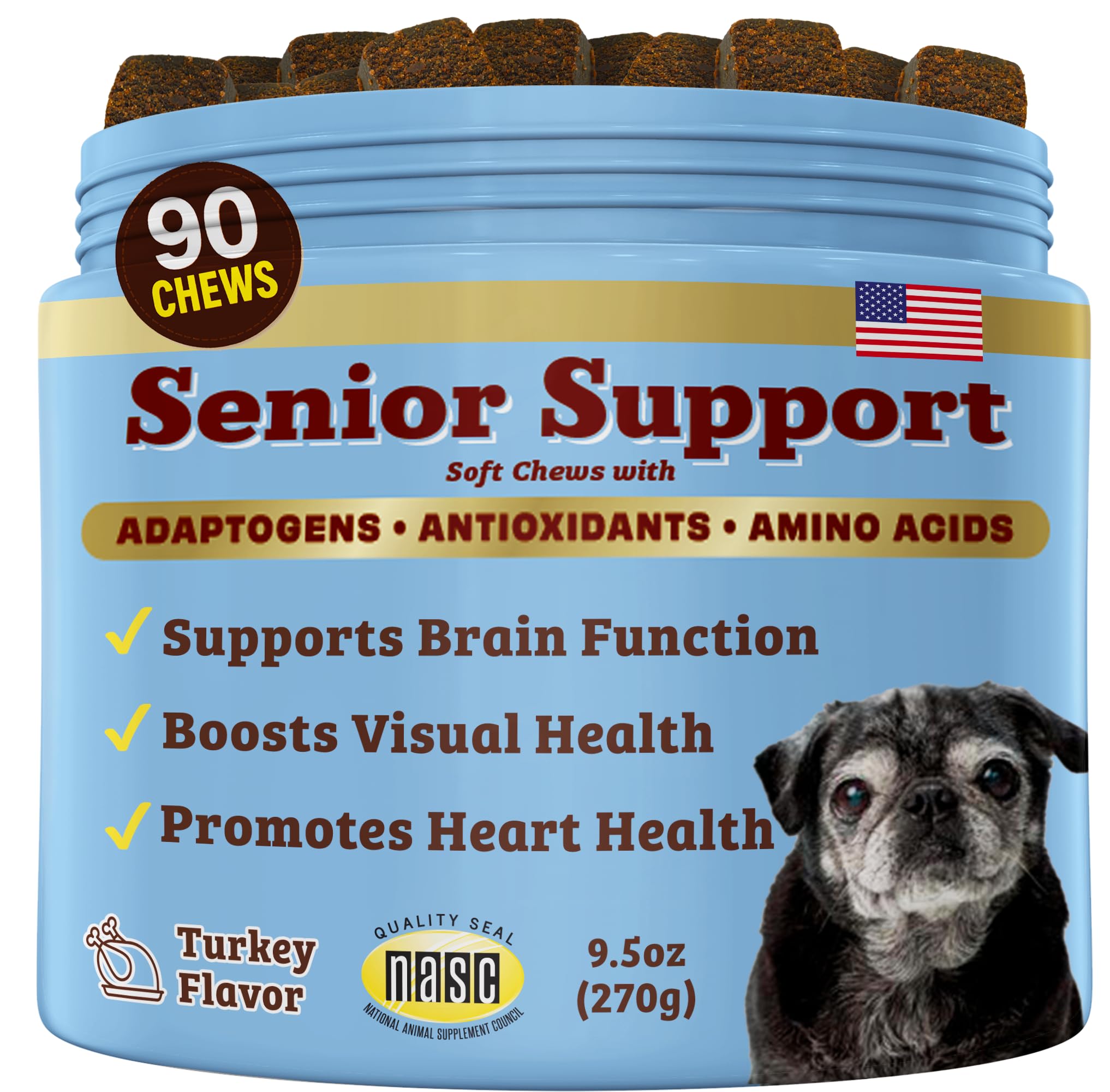 Natural Dog Company Senior Dog Vitamins Chew