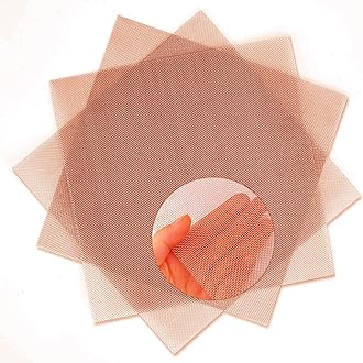3 Pack 40 Mesh 99.9% Pure Copper Screen Woven Mesh Screen, Copper Mesh Cloth Fine Mesh, 11.8x11.8 Inch