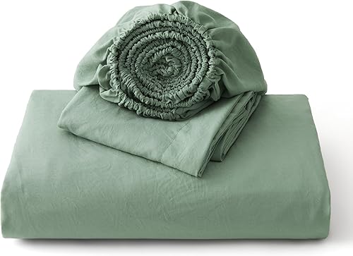 Vista 299 de Bedsure Funda de edredón azul pizarra tamaño Queen – Juego de ropa de cama extra suave prelavada similar al algodón, incluye 1 funda de edredón