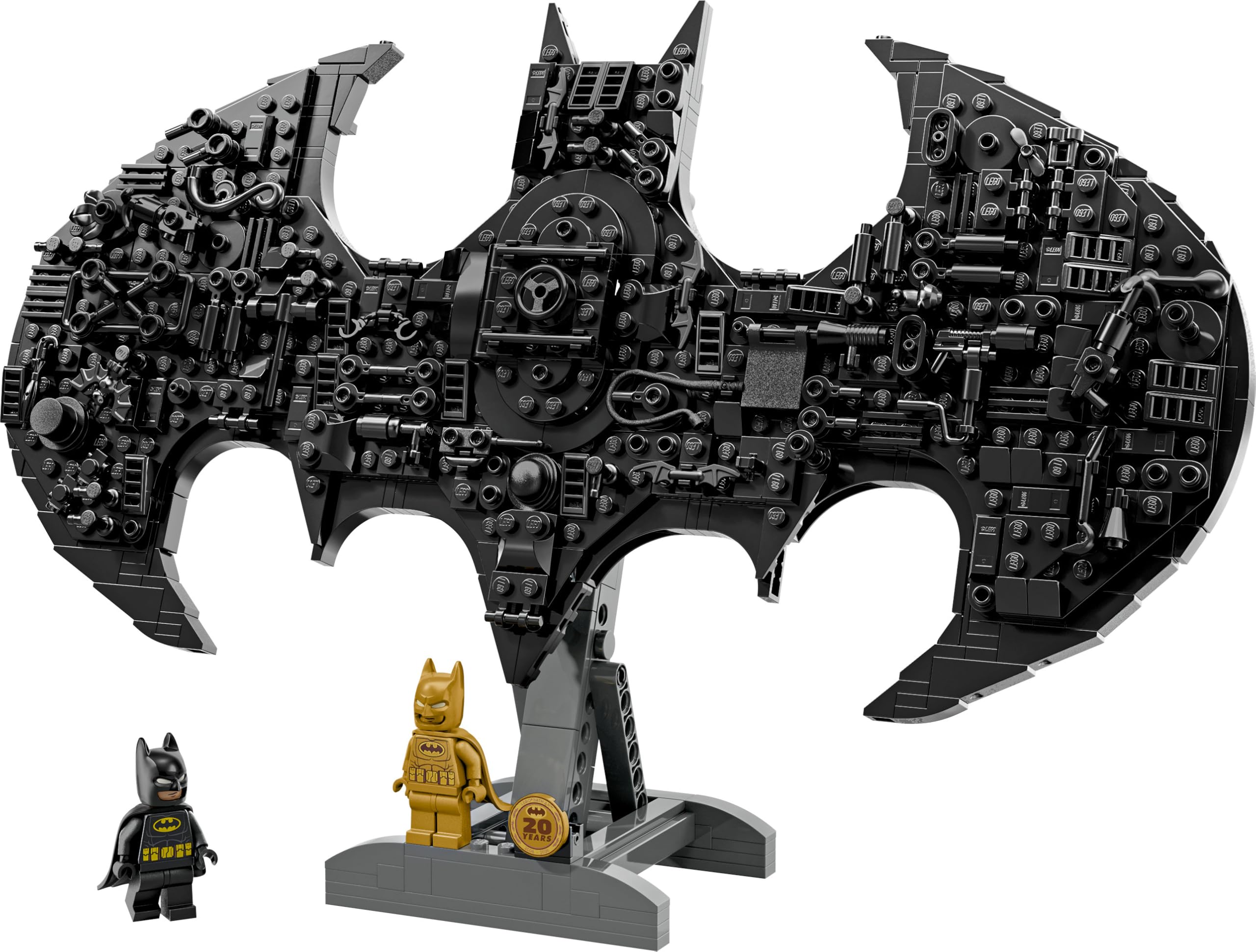 LEGO DC Logo di Batman - Giocattolo da Supereroi con 2 Minifigure da Collezione - Decorazione da Parete 3D Fai da Te o da Camera da Letto - Idea Regalo per Bambini da 12 Anni Fan del Film - 76330