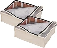 Vista 6 de Household Essentials 3321-1 Cedarline - Bolsa para suéter con cremallera de lona de algodón natural Bolsa de almacenamiento para armarios y debajo