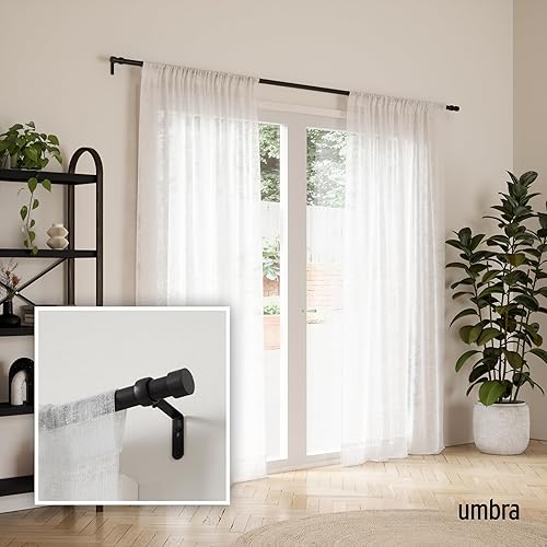Miniatura 2 de Umbra Cappa travesaño de cortina para ventana, de 1 pulgada