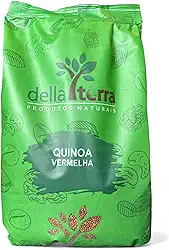 Quinoa Quinua em Grãos Vermelha 1Kg Della Terra