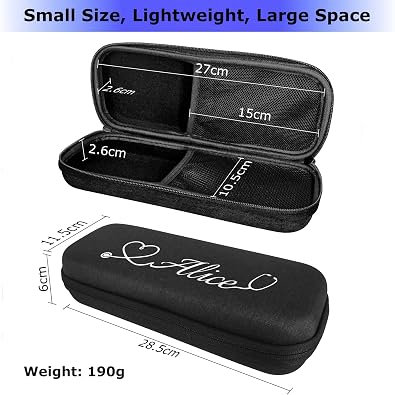 STARFLOW - Personalized Stethoscope Case for nurses - Custom Name, Initials - Hard Shell and Mesh Pockets
