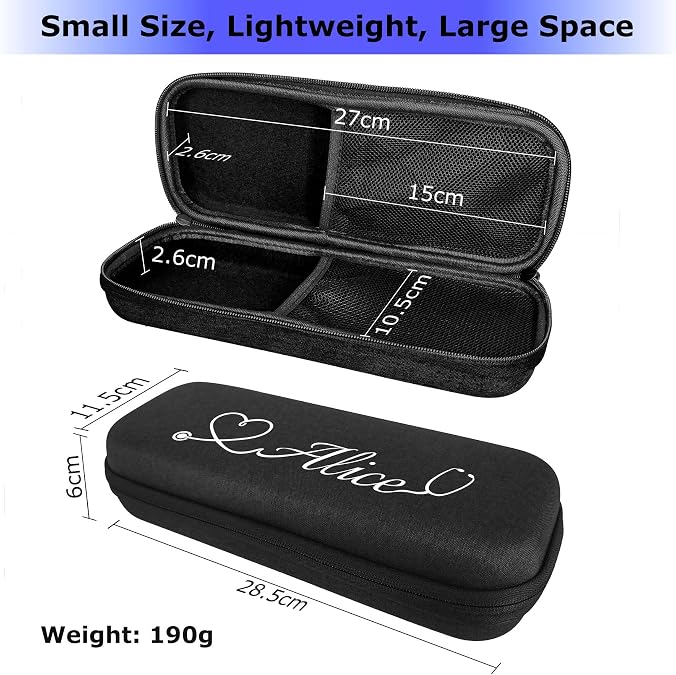 STARFLOW - Personalized Stethoscope Case for nurses - Custom Name, Initials - Hard Shell and Mesh Pockets