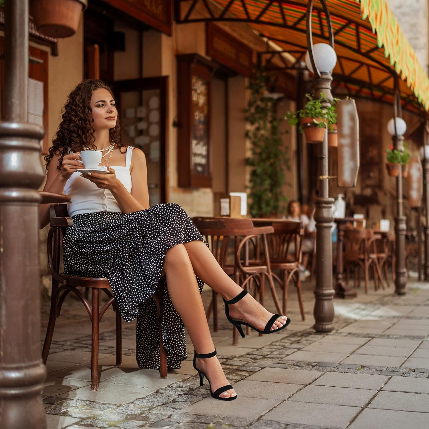 IDIFU Women's 3 Inch Kitten Heels - Dressy Open Toe Heels Ankle Strap Heeled Sandals for Bride Wedding Bridal Shoes On Evening Prom - Image 3