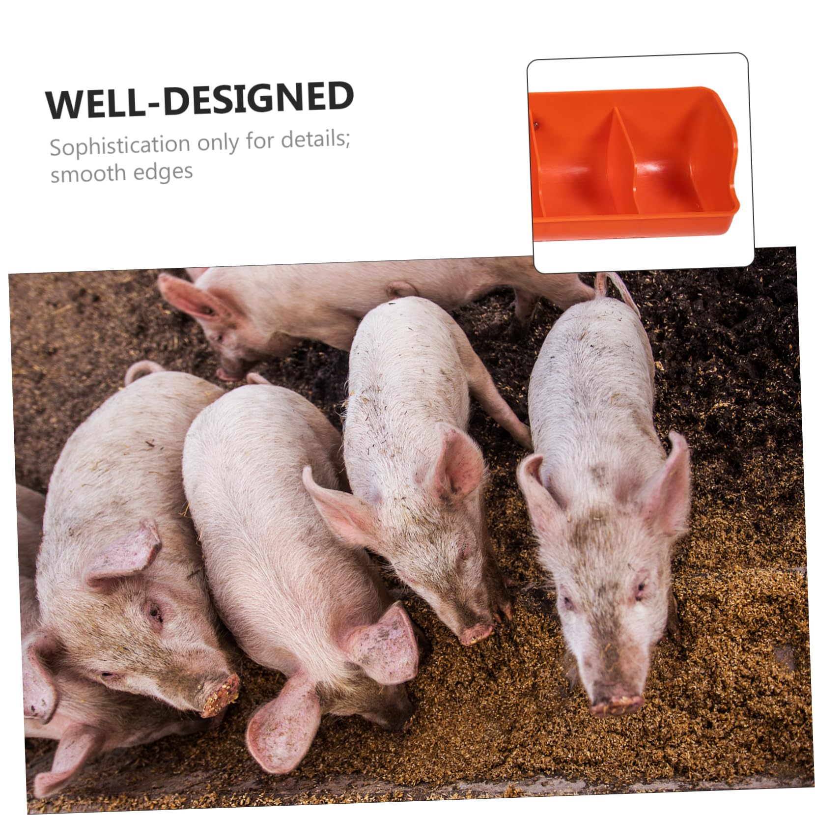 Yardwe Mangiatoia Per Suini in Distributore Di Mangime Multiscomparto Forniture Agricole Per Allevamento e