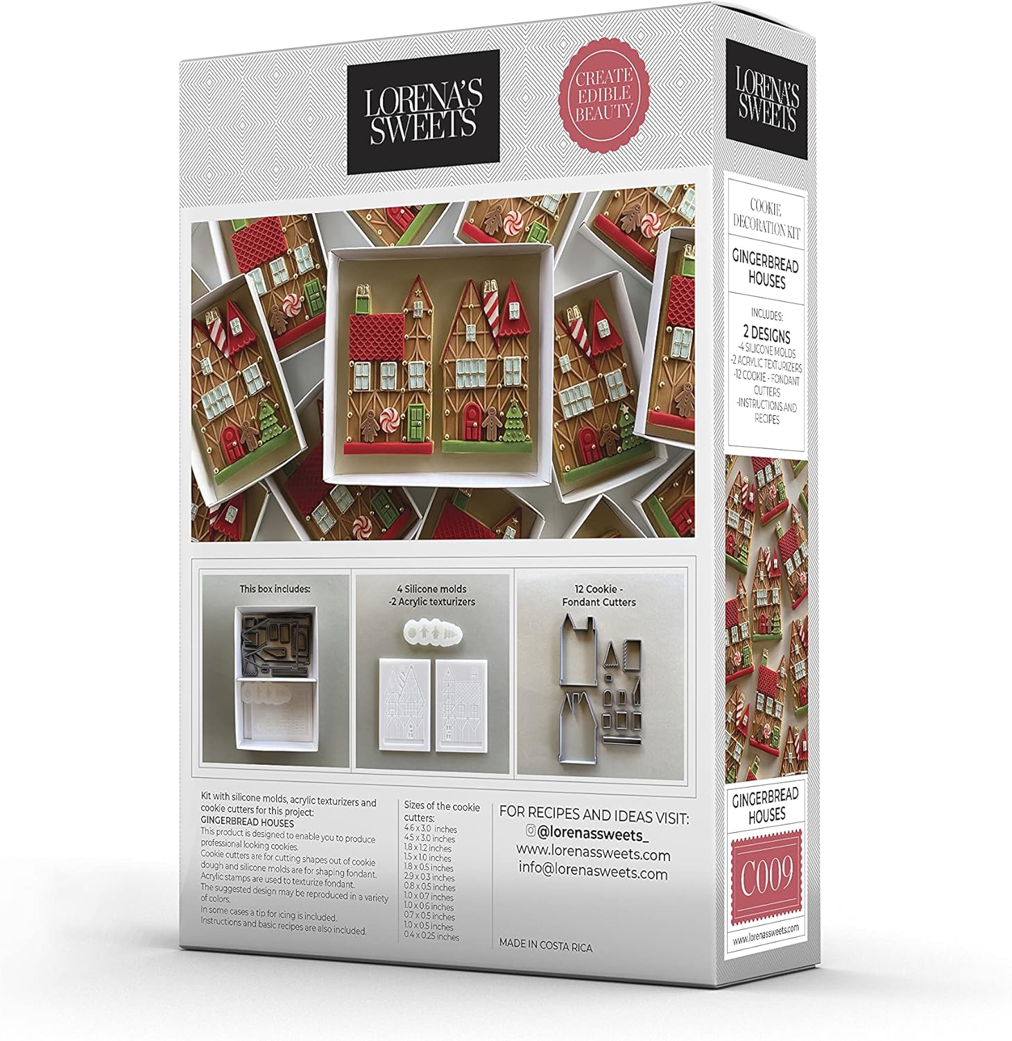 Lorena's Sweets Cookie Decoration Kit GINGER HOUSES