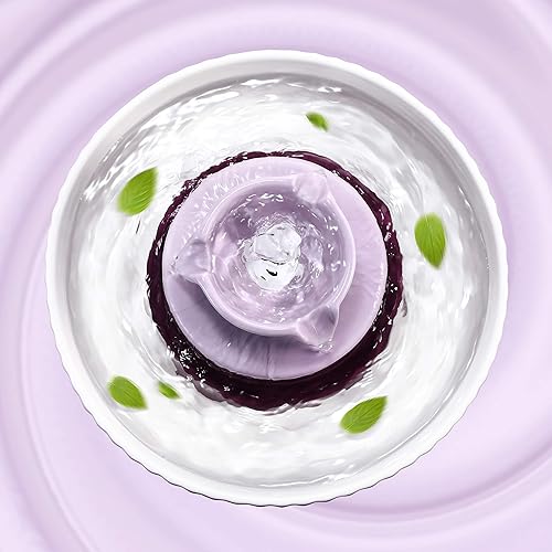 Miniatura 7 de Fuente de agua de porcelana para cupcakes, fuente de gato para perros y gatos (verde)