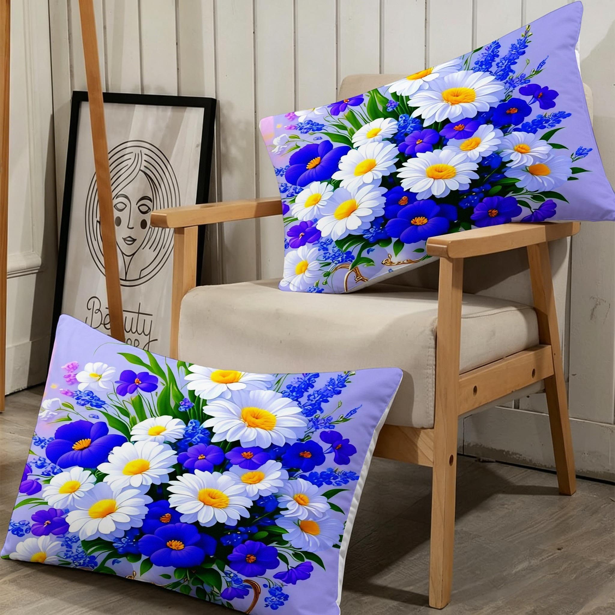 Copripiumino Matrimoniale Fiori Viola 260x240, ZW570 | Traspiranti Durevoli Microfibra, per Tutta la Famiglia, Matrimoniale, per Tutte le Stagioni, con 2 Federe 50x80 cm