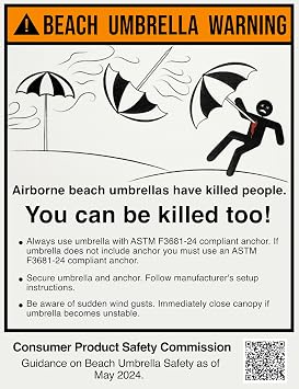 Ultra Beach Umbrella Base (Compliant with The ASTM F3681-24 Beach Umbrella Safety Standard). (Pack of 2)