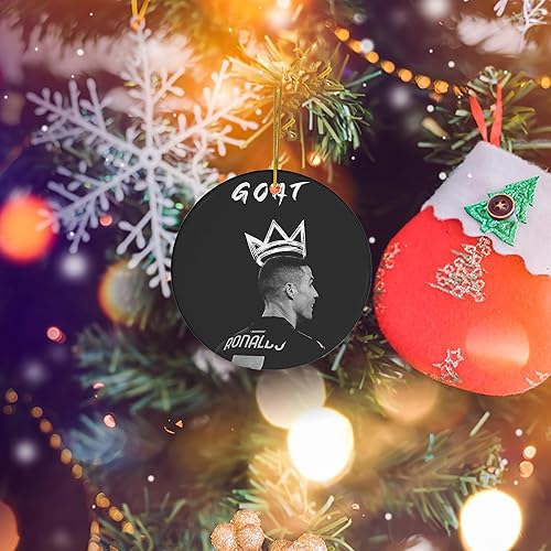 Miniatura 2 de Adorno redondo para decoración del hogar Cristiano, acrílico Ronaldo X, regalo de Cristo de cabra para decoración del hogar, círculo X, regalo para