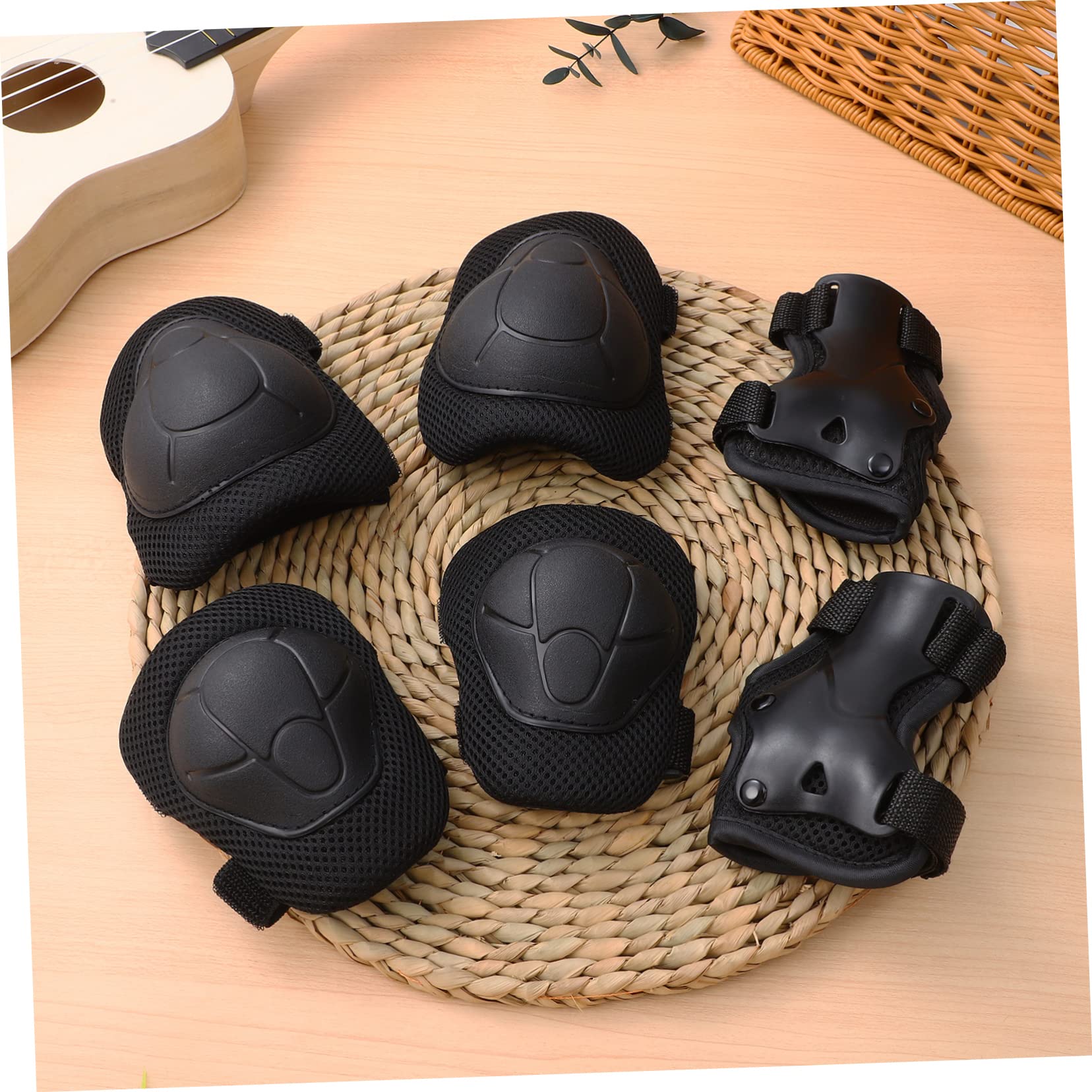 FRCOLOR Skating Knee Pads Elbow Wrist Guards Set Child Protective Gear for Cycling Inline Skating Biking