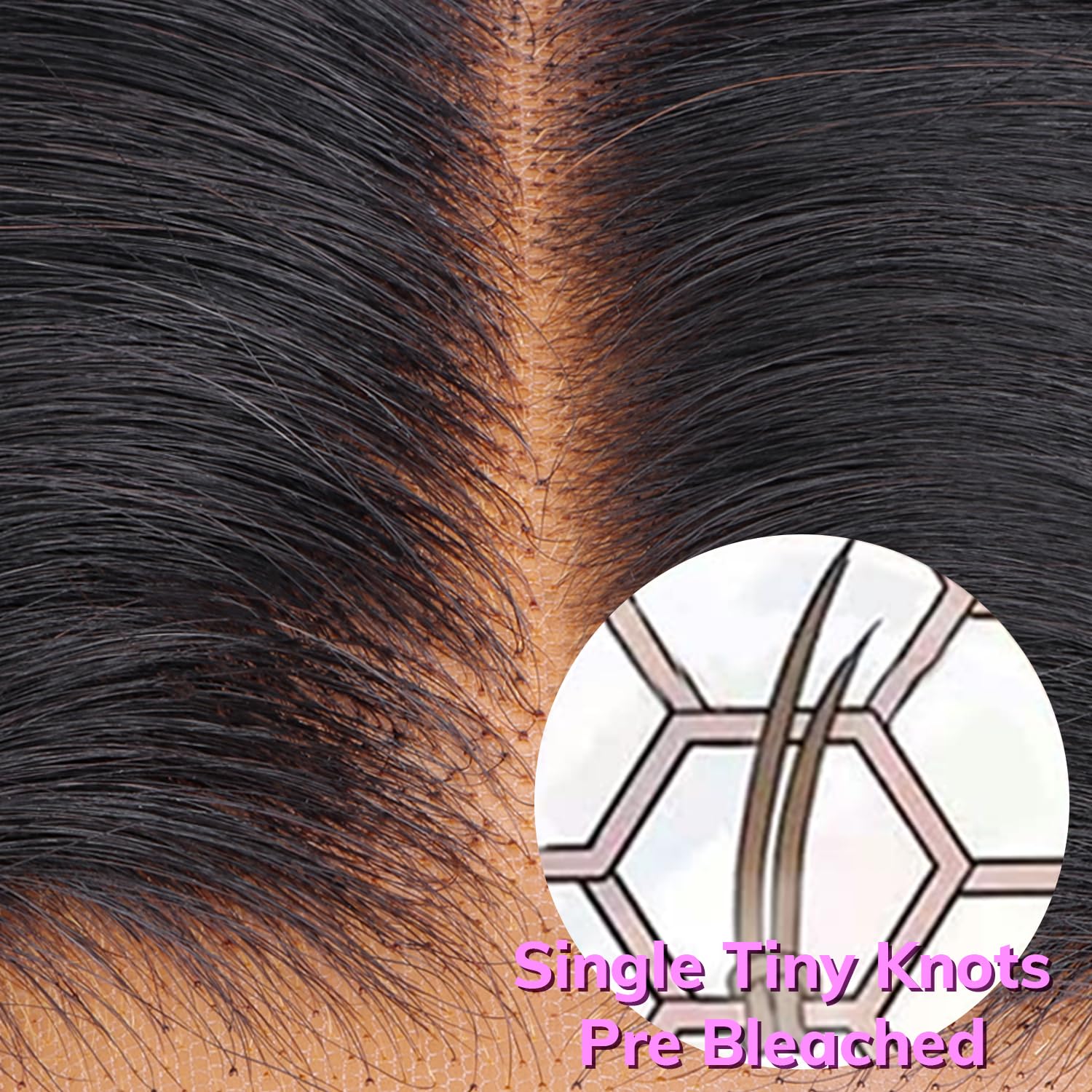 IDN BEAUTY SKINLIKE REAL HD 5X5 Lace Closure Human Hair Scalp-Simulating 0.1mm Ultra Thin HD Closure Pre Bleached Single Knots Pre Plucked Clean Natural Hairlin Natural Black KS 12 Inch