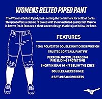 Vista 7 de Mizuno Pantalón bombilla, con presillas para cinturón, para mujer.