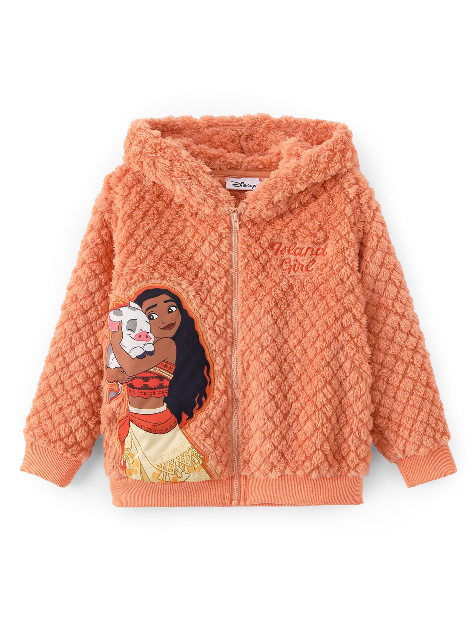 Disney Girl/Boy Fleece Jacket Zipper Sherpa Fuzzy Hoodie Winter Coat 2-13Y