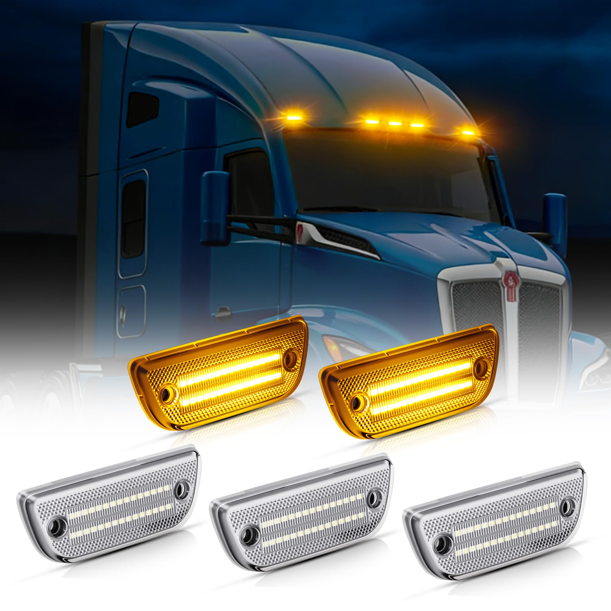 Amazon.com: D-Lumina 5PCS LED Cab Roof Marker Lights Cab Roof Top