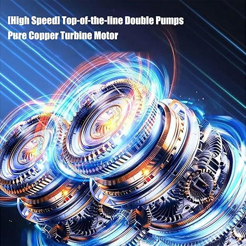 Miniatura 4 de Bomba de aire para neumáticos de automóvil, recargable inalámbrica con medidor de presión, bomba de aire portátil para neumáticos de automóvil, para