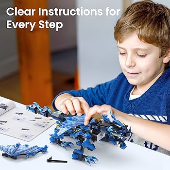 Amazon.com: Sillbird Dragon Building Kit with Remote Control