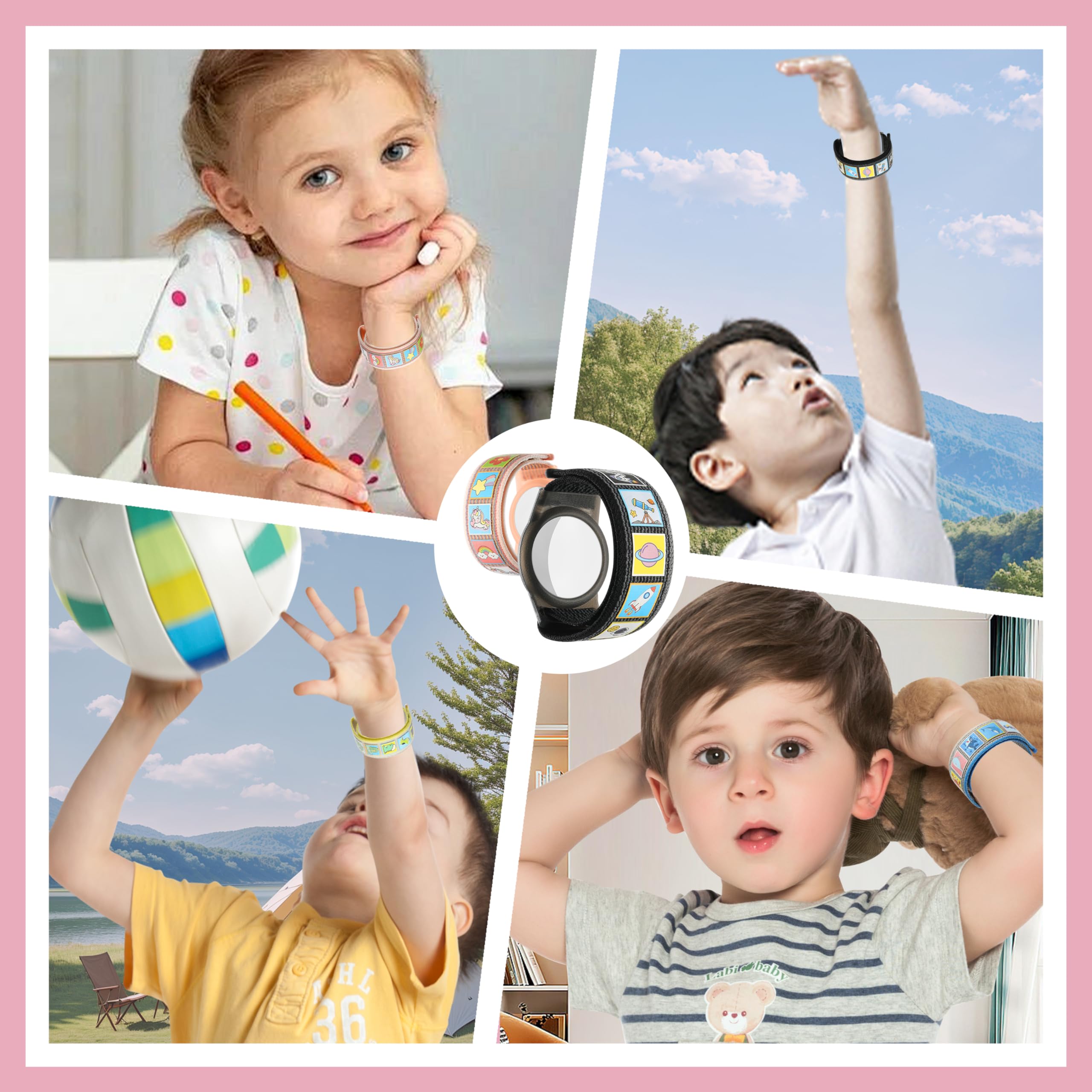 Panjal Airtag Wristband for Kids with Educational Themes, Apple Airtag Bracelet, Also Suitable for Toddlers Elders & Adults - Image 2