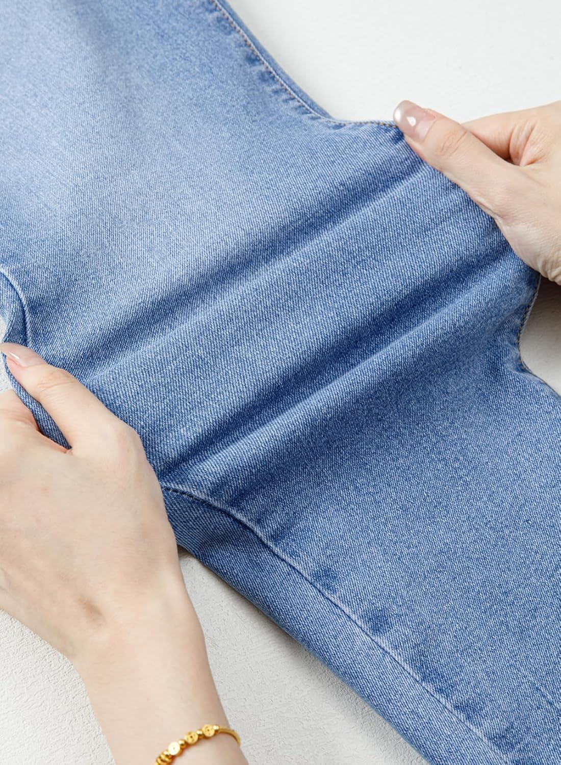 Sidefeel Women's Skinny Jeans Straight Leg High Waisted Stretchy Ankle Denim Pants with Patch Pockets - Image 9