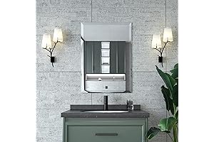 Beveled Mirror, Bathroom Mirrors for Wall 20" x 28"