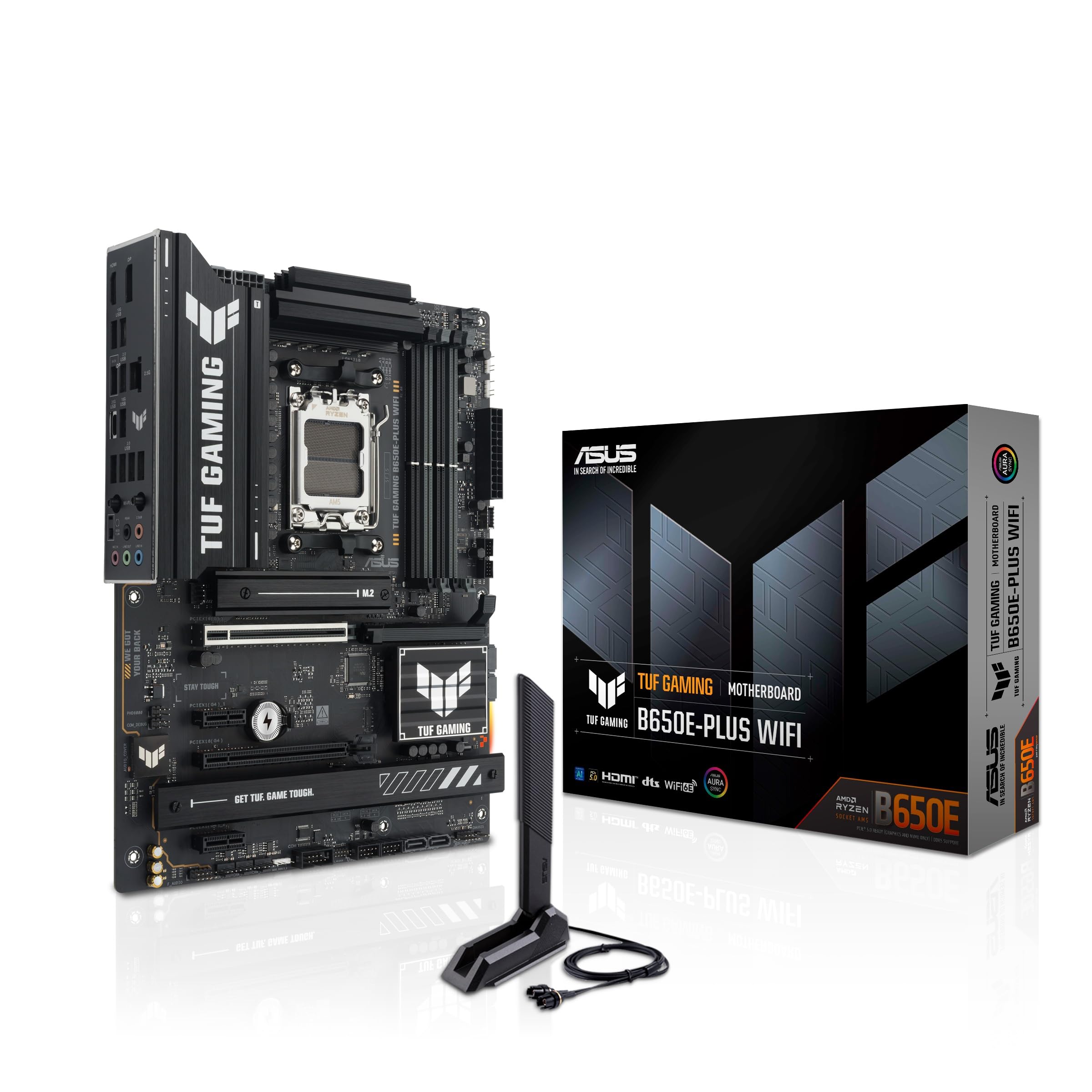 ASUS TUF GAMING B650E-PLUS WIFI, Scheda Madre AMD ATX, Slot DDR5, Nera