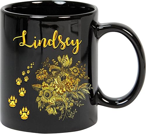 Taza de café personalizada con nombre, tazas con nombre, taza con nombre, regalo para mamá, papá, hermana, niñas, niños, hermano Lindsey y amante