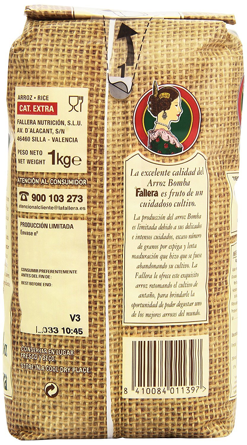 La Fallera - Bomba di riso alla paella 1 Kg. - [Pack 6]