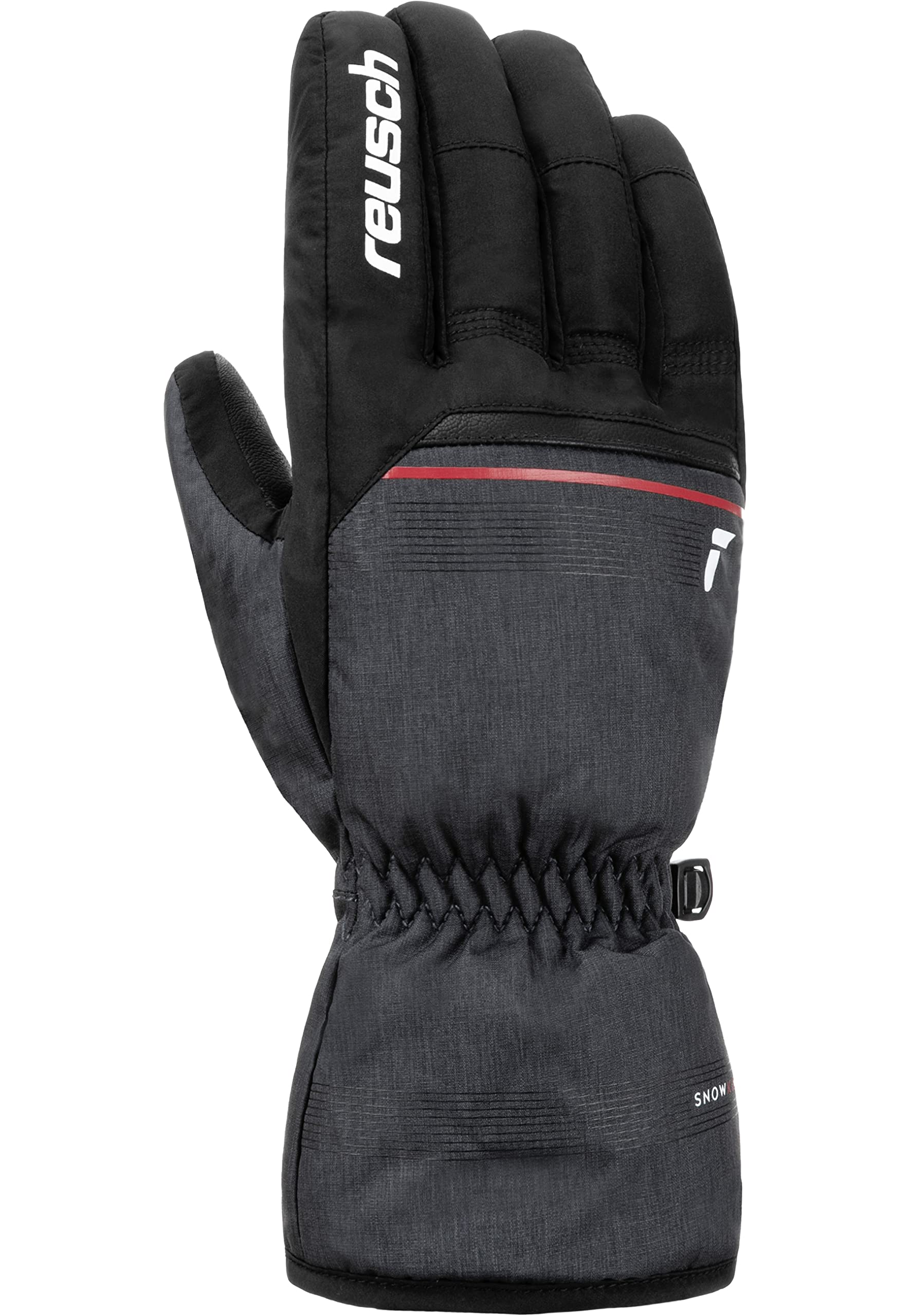 Reusch rękawiczki zimowe Mężczyźni Snow King gwarantuje wiatroszczelne i bardzo oddychające rękawice narciarskie softshell, rękawice śniegowe