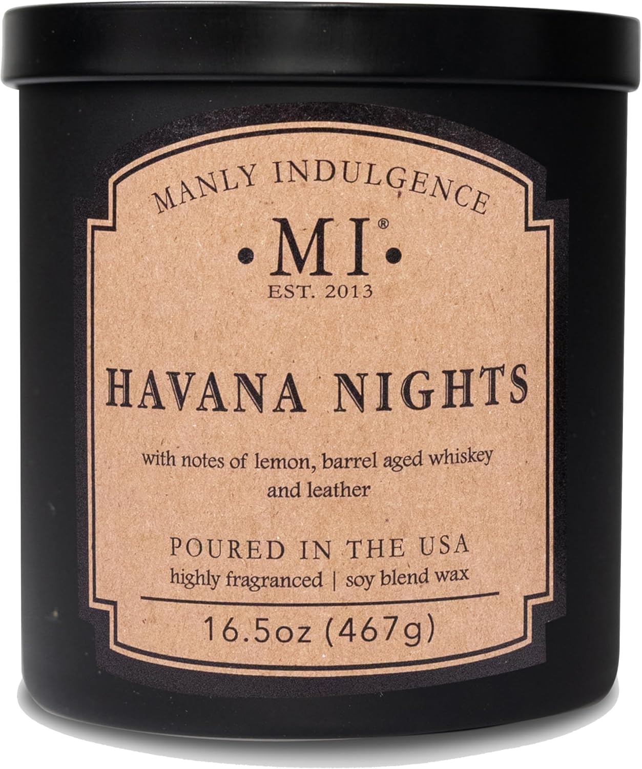 Manly Indulgence Havana Nights Scented Candles for Men, 2 Wick, 16.5 oz, Premium Soy Blend Wax, 60H Burn, Candles for Home Scented - Made in The USA - Image 9