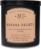 Vista 17 de Manly Indulgence After Hours - Velas perfumadas para hombres, 16.5 onzas, una sola mecha, cera de mezcla de soja premium, 60 horas de combustión