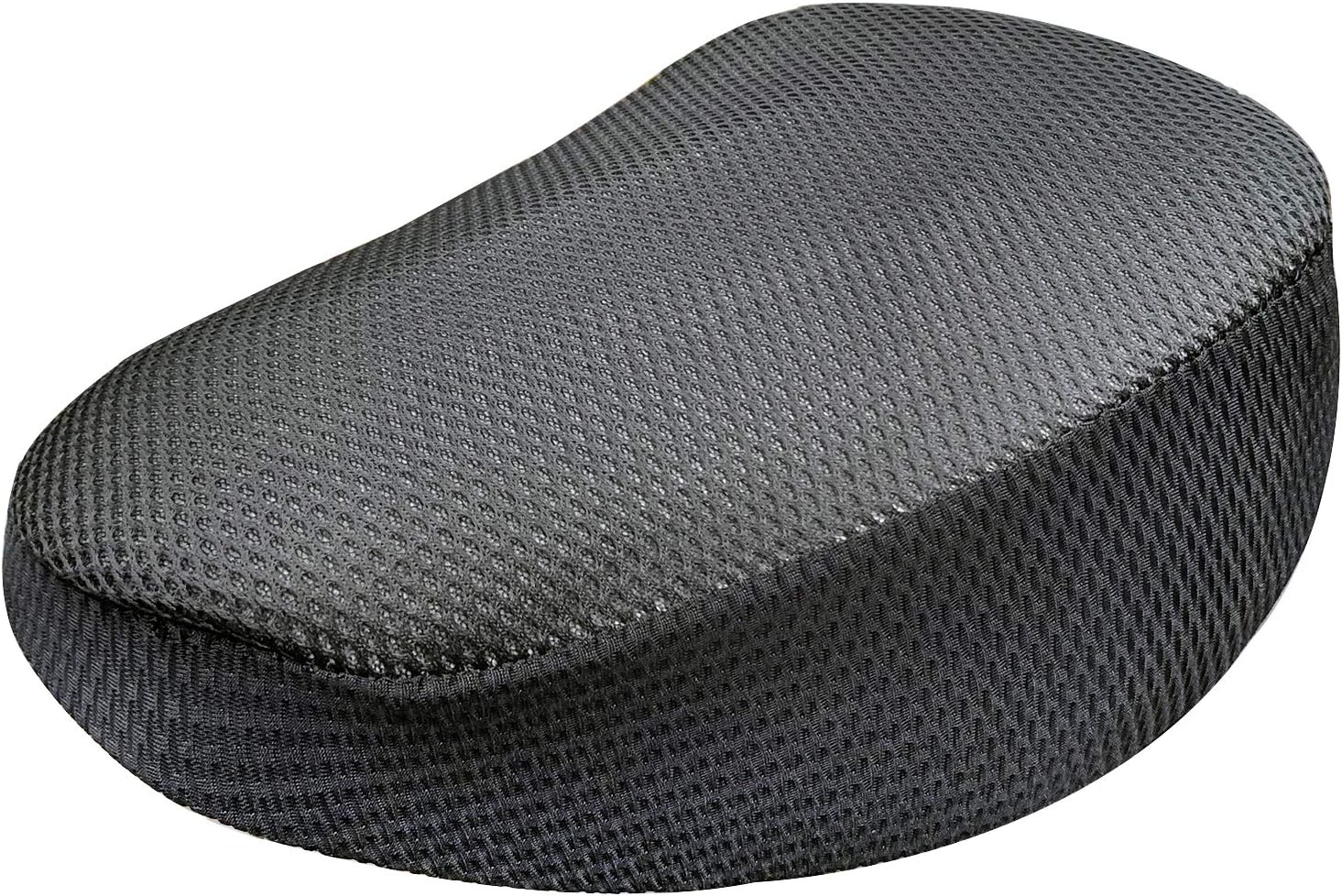 Modengzhe 3D Mesh Moped Seat Cover Heat Insulation Soft Sitting Pad Cushion for Scooter Electric Bike Round Triangle Seat (Black)