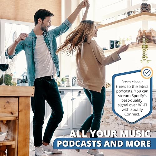 Miniatura 6 de Philips Sistema estéreo Bluetooth y WiFi para el hogar con reproductor de CD, Spotify, radio por Internet, radio FM, reproducción de MP3, agudos