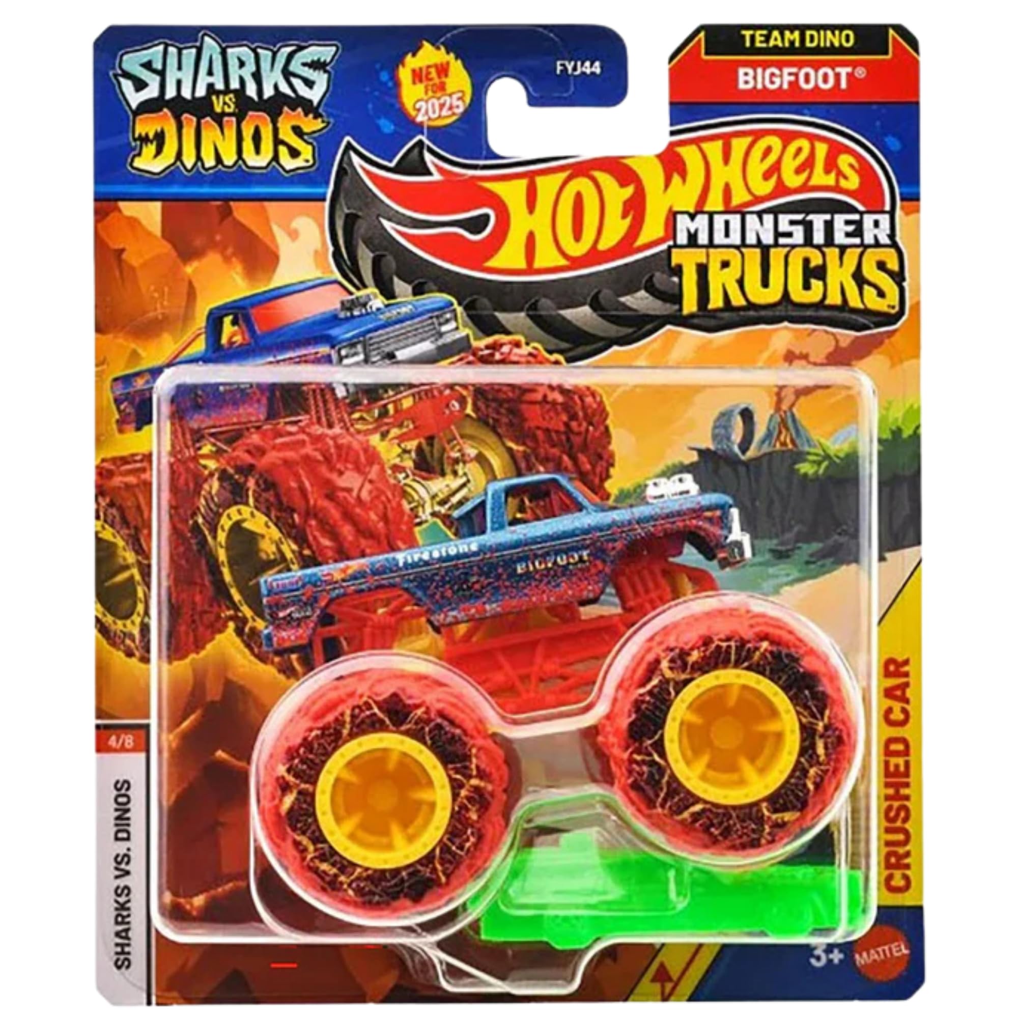 Hot Wheels Monster Trucks - (Sharks vs Dinos Bigfoot JCD92) — image 1