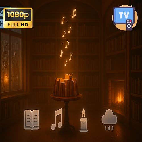 Zen Library Quiet Tones 4K – Calming Ambience & Soft Music for Reading