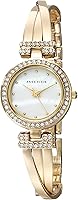 Vista 3 de Anne Klein Juego de reloj y pulsera con detalles de cristal prémium para mujer