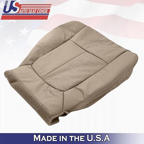 Miniatura 8 de 2011 2012 2013 2014 para Ford F150 Lariat Driver Bottom Cubierta de cuero perforada marrón