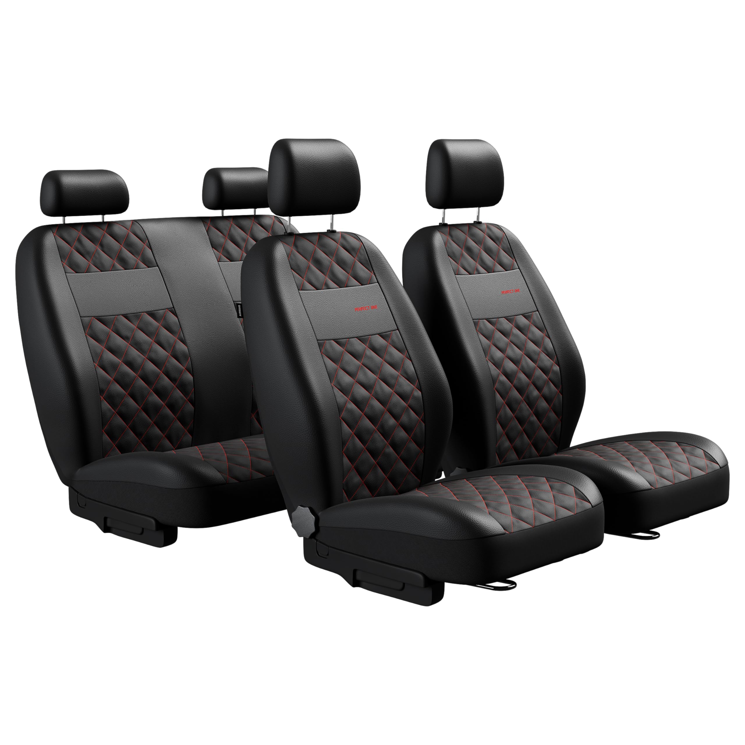 MOTOS Fundas universales para Asientos de Coche para Ford Ranger Funda Asiento Coche Delantero con Sistema de Airbag Activo, Ajuste, Material de Tres Capas, Aspecto Elegante, Aplicación Versá