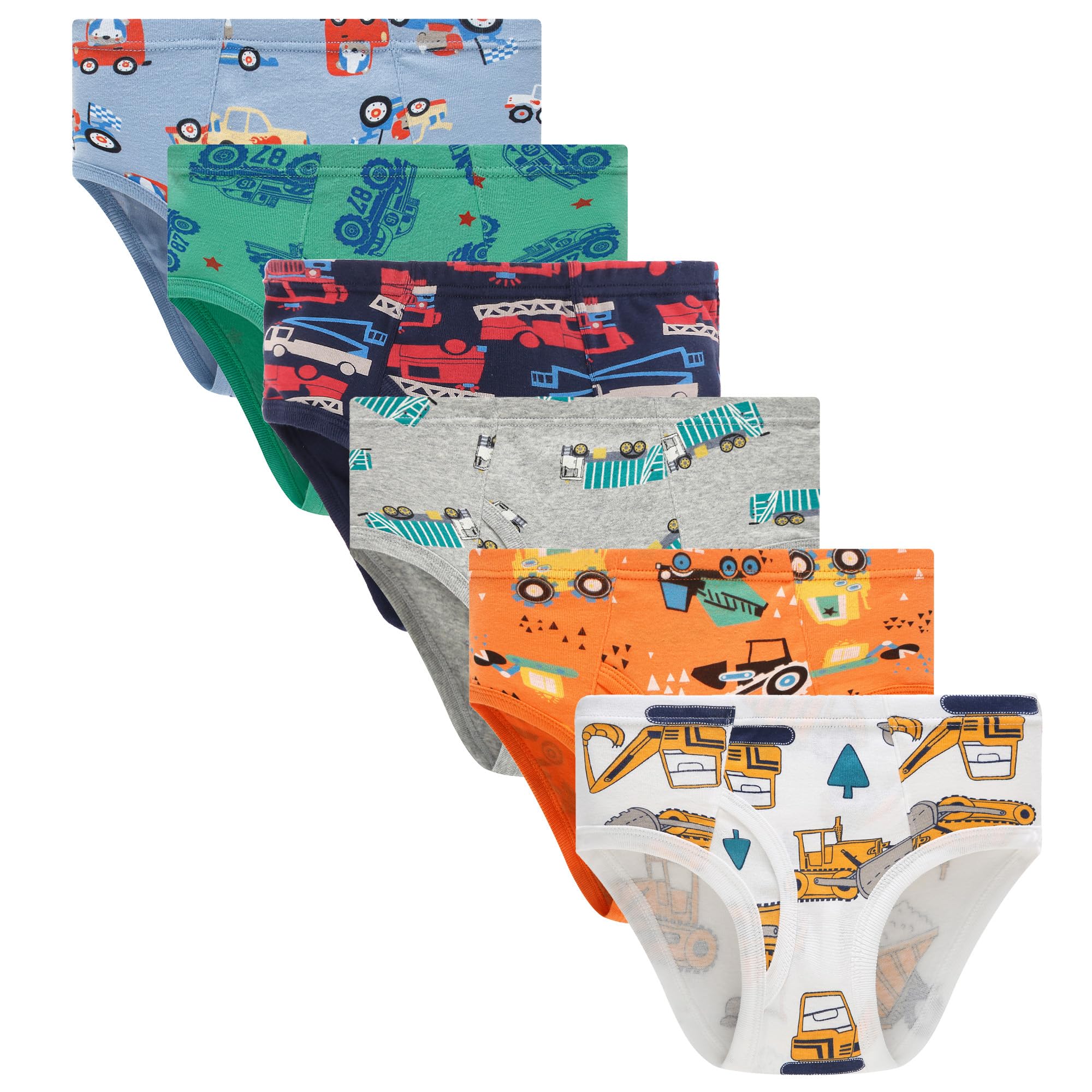 Little Boys Briefs Dinosaur Shark Truck Space Toddler Kids Baby Underwear 6 3-Pack