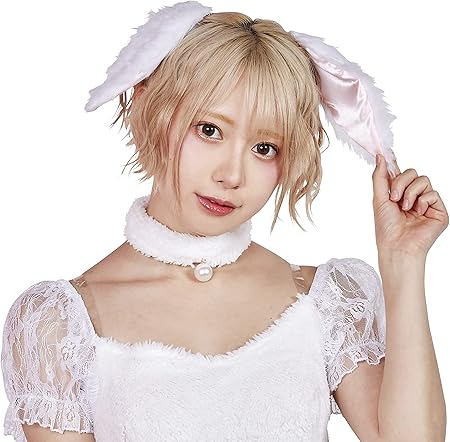 Amazon Party City けもみみピン コスプレ 白うさぎ ユニセックス 白 おもちゃ おもちゃ
