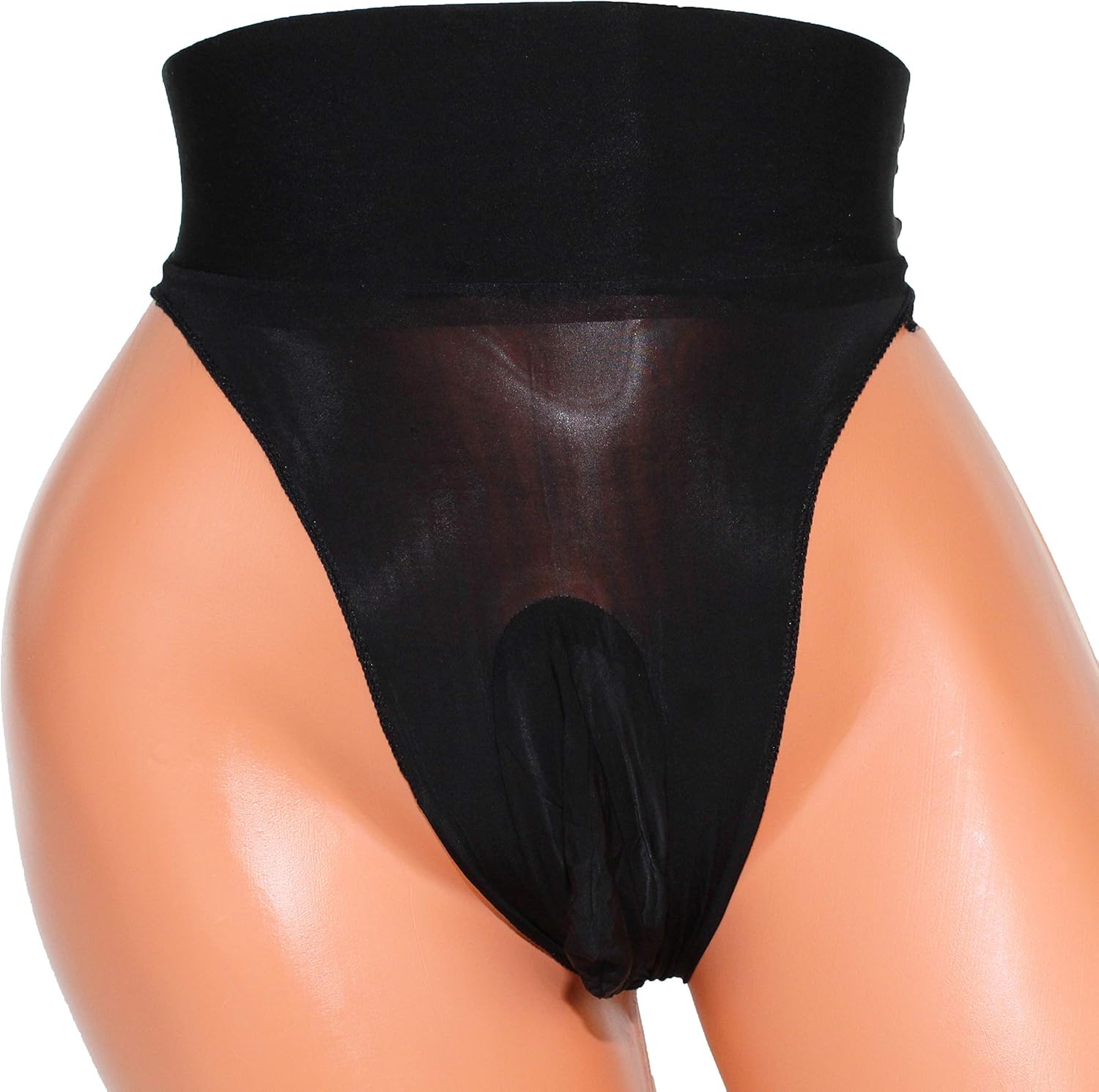 Mona's Choice Mens High Waist Glossy Ice Silk Briefs/Mens Panties - Image 4