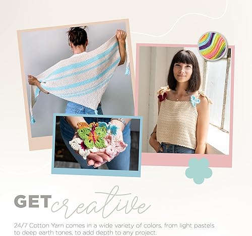 Vista 147 de (1 madeja) Hilo de algodón 24/7, terracota