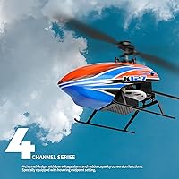Vista 2 de GoolRC Helicóptero RC, helicóptero de control remoto WLtoys XK K127, avión RC de 4 canales con giroscopio de 6 ejes, retención de altitud, despegue